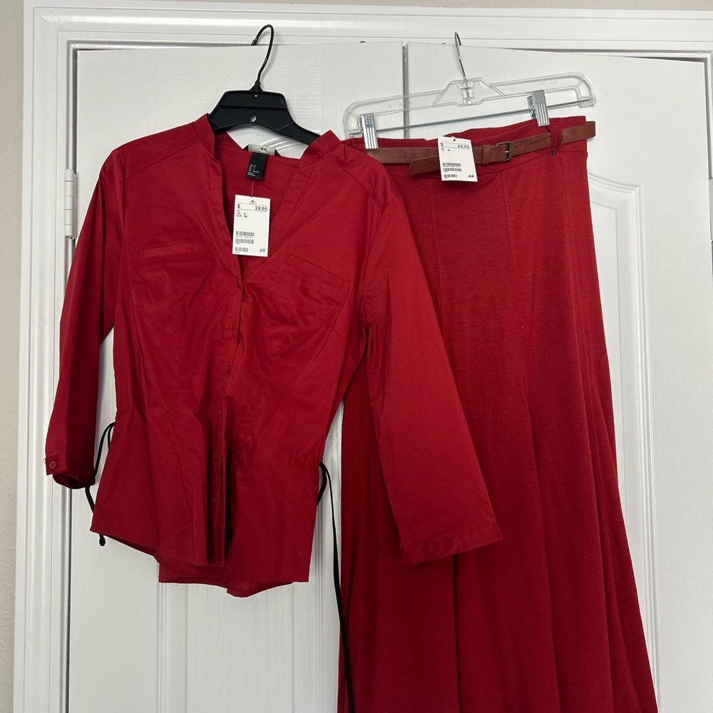 H&M Shirt & Skirt set